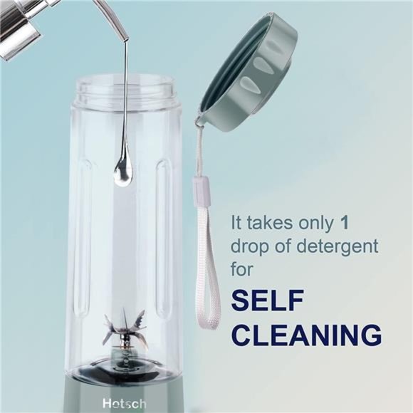 Portable Blender USB Rechargeable, Personal Size Blender , 20Oz (Green) - Picture 5 of 6